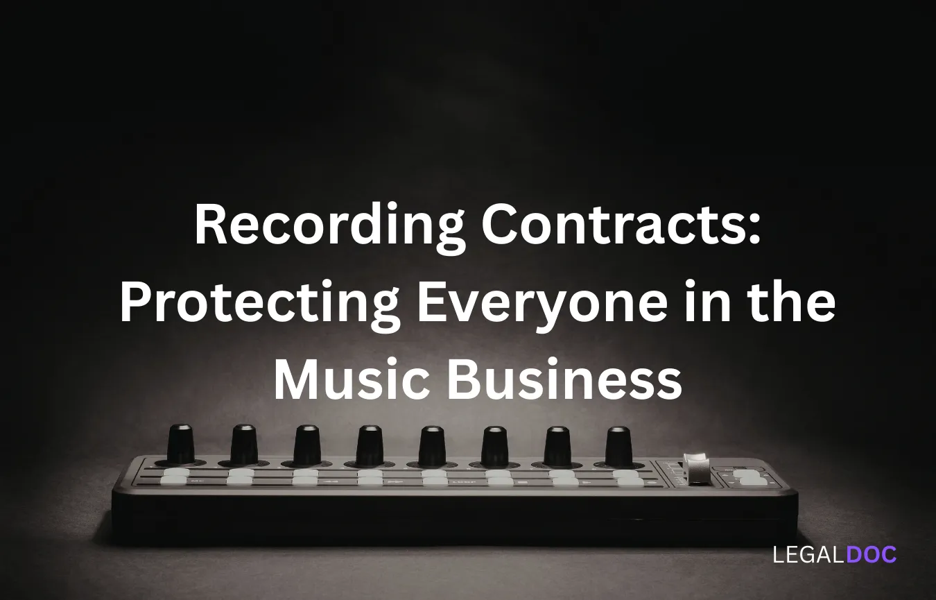 Recording Contracts: Protecting Everyone in the Music Business