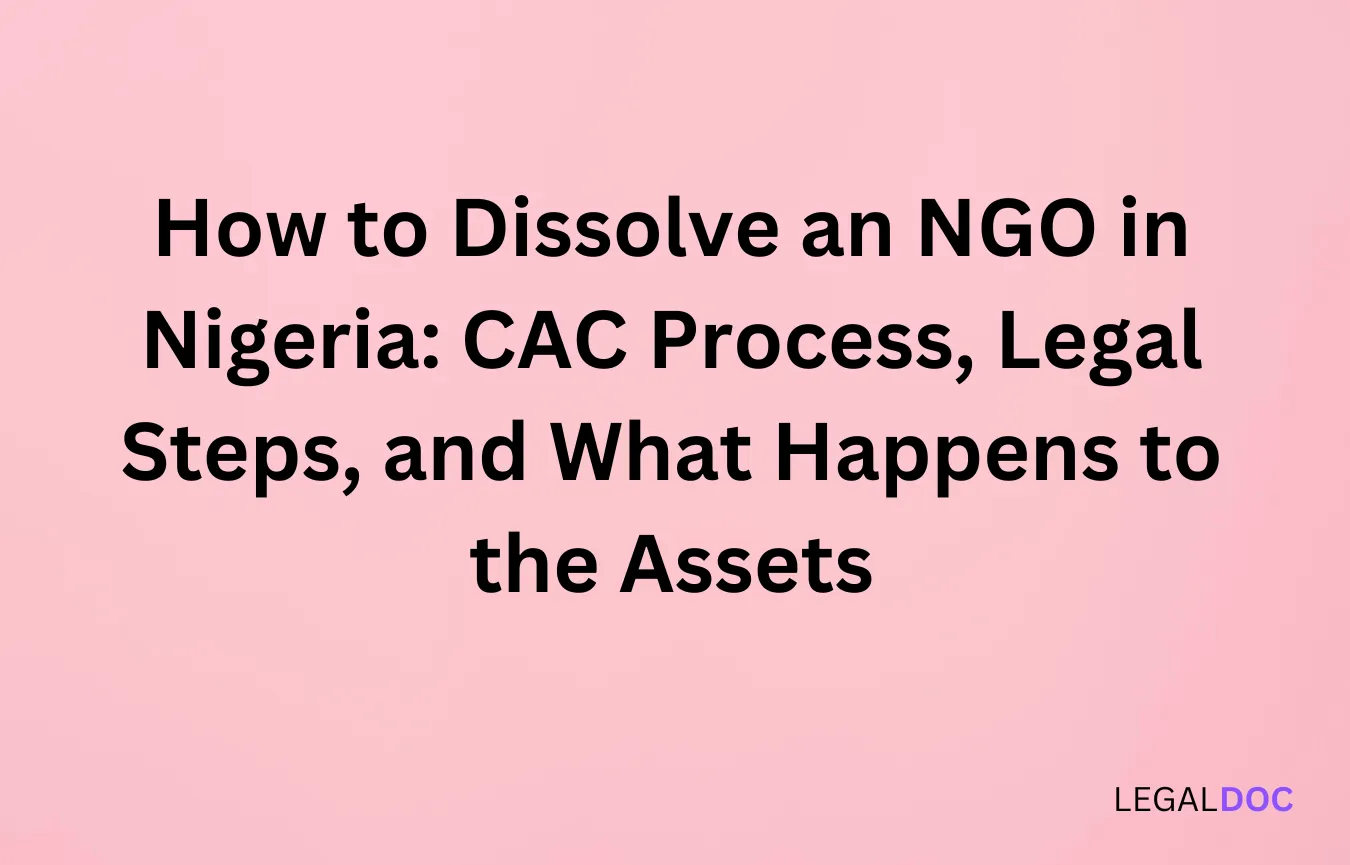 How to Dissolve an NGO in Nigeria