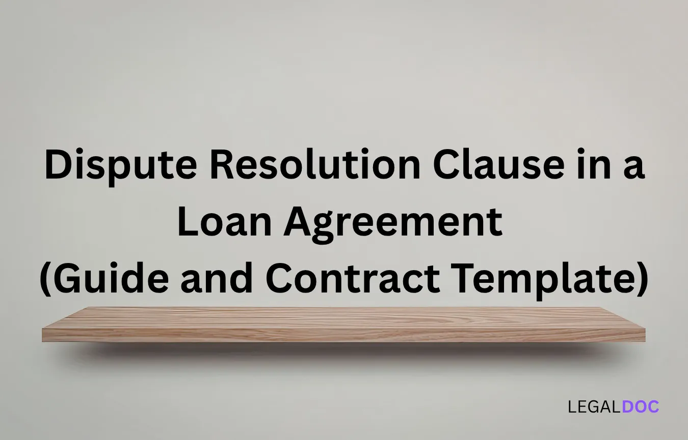 The Importance of a Dispute Resolution Clause in a Loan Agreement
