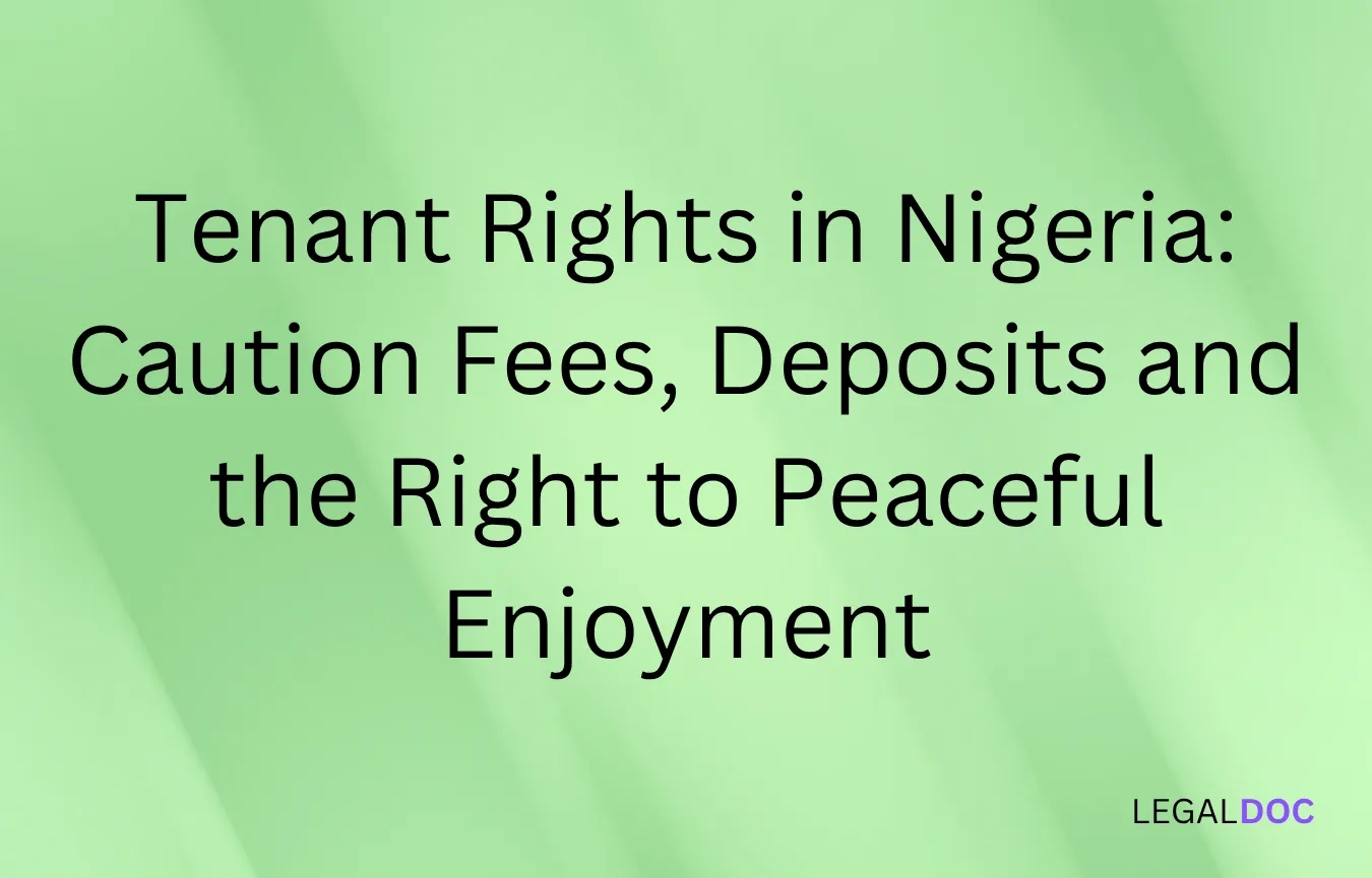 Tenant Rights in Nigeria